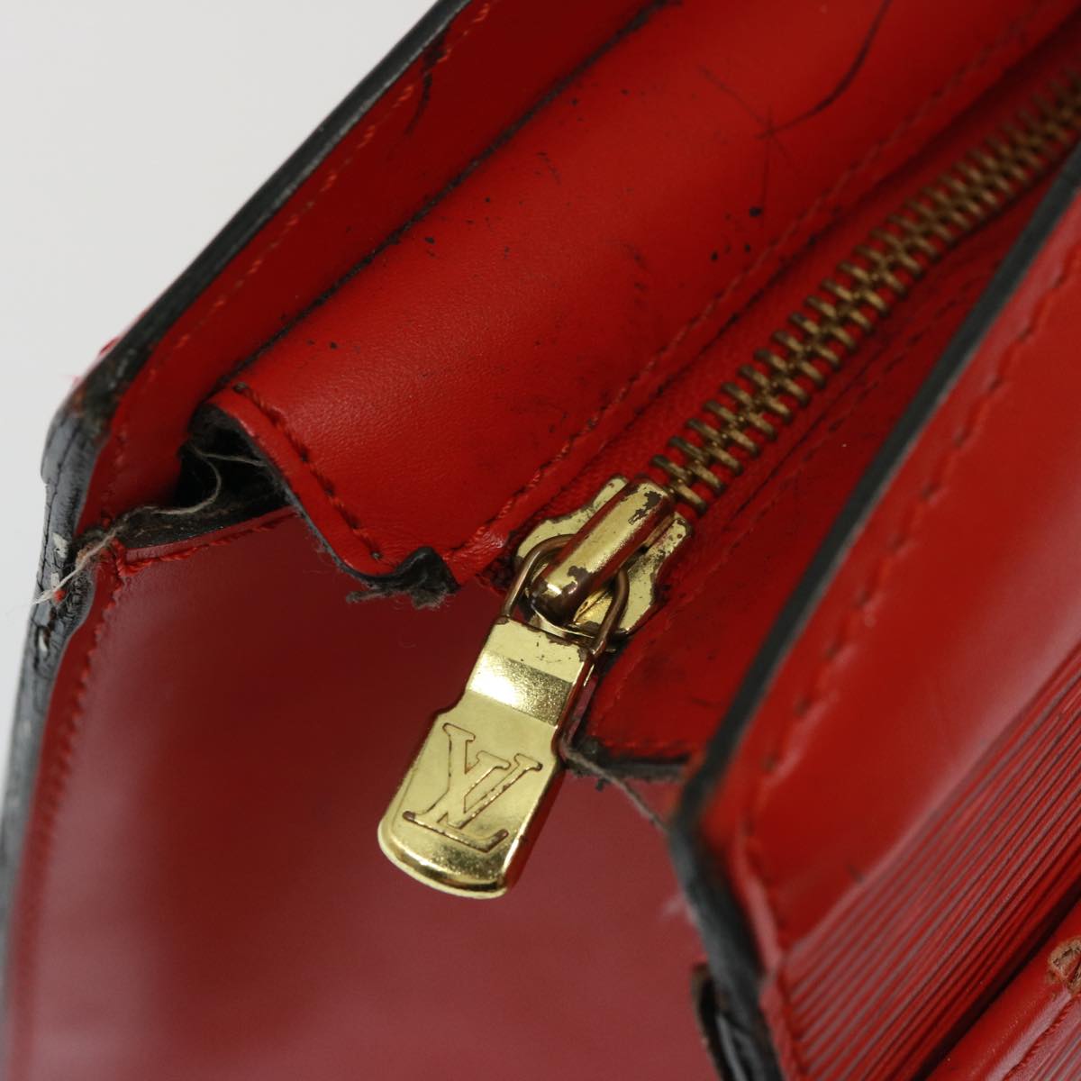 LOUIS VUITTON Epi Riviera Hand Bag Red M48187 LV Auth 79045