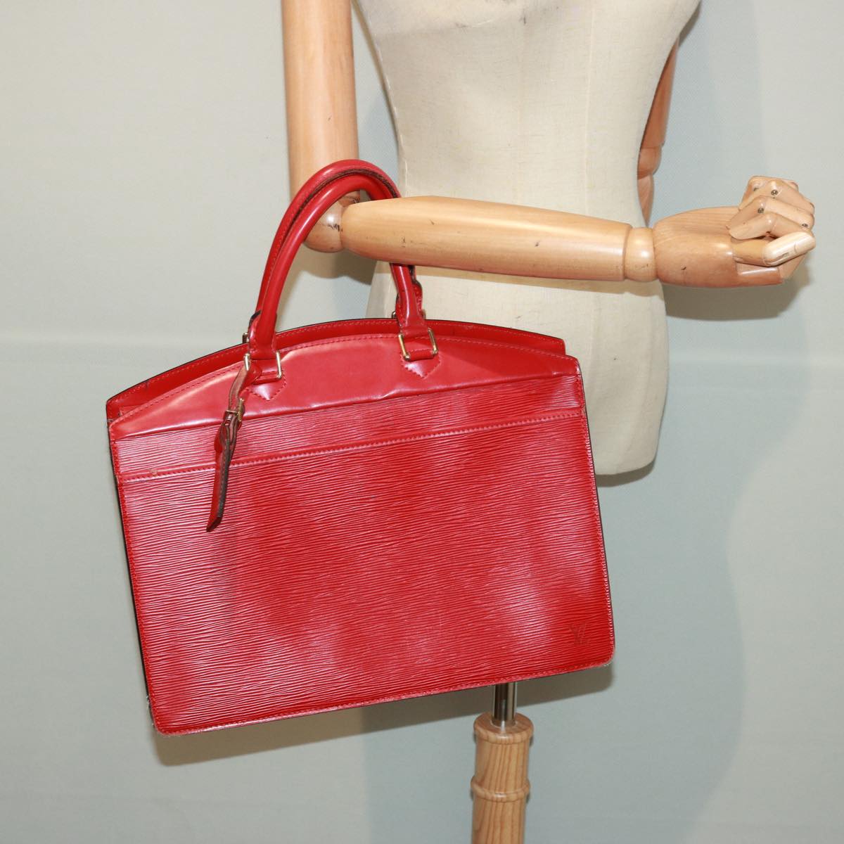 LOUIS VUITTON Epi Riviera Hand Bag Red M48187 LV Auth 79045