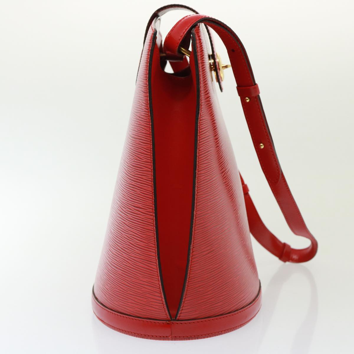 LOUIS VUITTON Epi Cluny Shoulder Bag Red M52257 LV Auth 79051