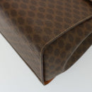 CELINE Macadam Canvas Hand Bag PVC Brown Auth 79102-14