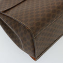 CELINE Macadam Canvas Hand Bag PVC Brown Auth 79102-15