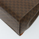CELINE Macadam Canvas Hand Bag PVC Brown Auth 79102-16