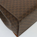 CELINE Macadam Canvas Hand Bag PVC Brown Auth 79102-17