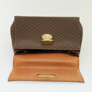 CELINE Macadam Canvas Hand Bag PVC Brown Auth 79102-18
