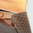 CELINE Macadam Canvas Hand Bag PVC Brown Auth 79102-10