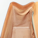 CELINE Macadam Canvas Hand Bag PVC Brown Auth 79102-22