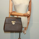 CELINE Macadam Canvas Hand Bag PVC Brown Auth 79102-26