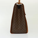 CELINE Macadam Canvas Hand Bag PVC Brown Auth 79102-3