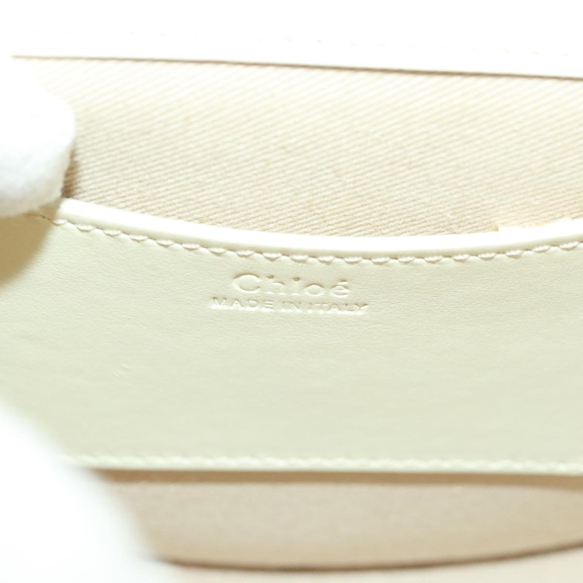 Chloe Tess Shoulder Bag Leather 2way White Auth 79105