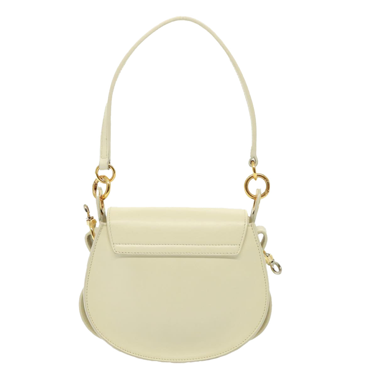 Chloe Tess Shoulder Bag Leather 2way White Auth 79105