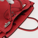 HERMES Birkin 30 Hand Bag Taurillon Clemence Leather Pink Auth 79114S-20