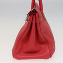 HERMES Birkin 30 Hand Bag Taurillon Clemence Leather Pink Auth 79114S-4