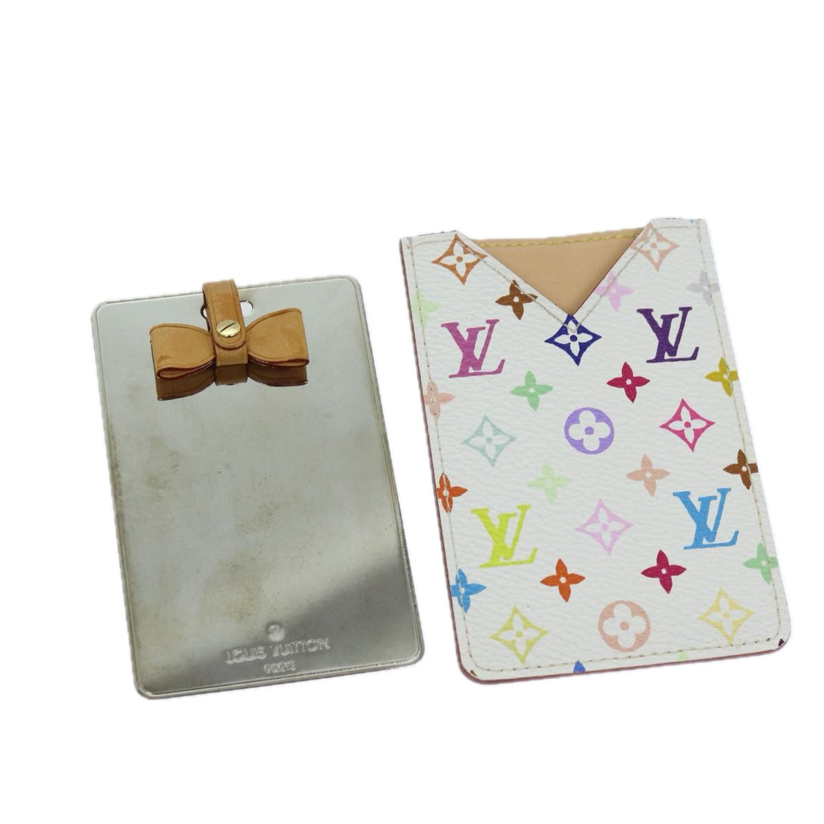 LOUIS VUITTON Monogram Multicolor Etui Miroir Hand Mirror M92651 LV Auth 79117