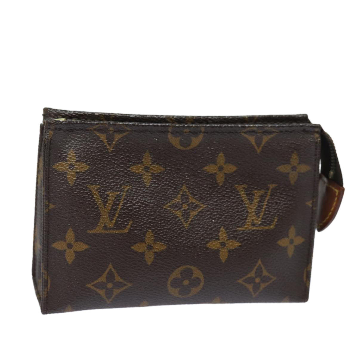 LOUIS VUITTON Monogram Poche Toilette 15 Pouch M47546 LV Auth 79121