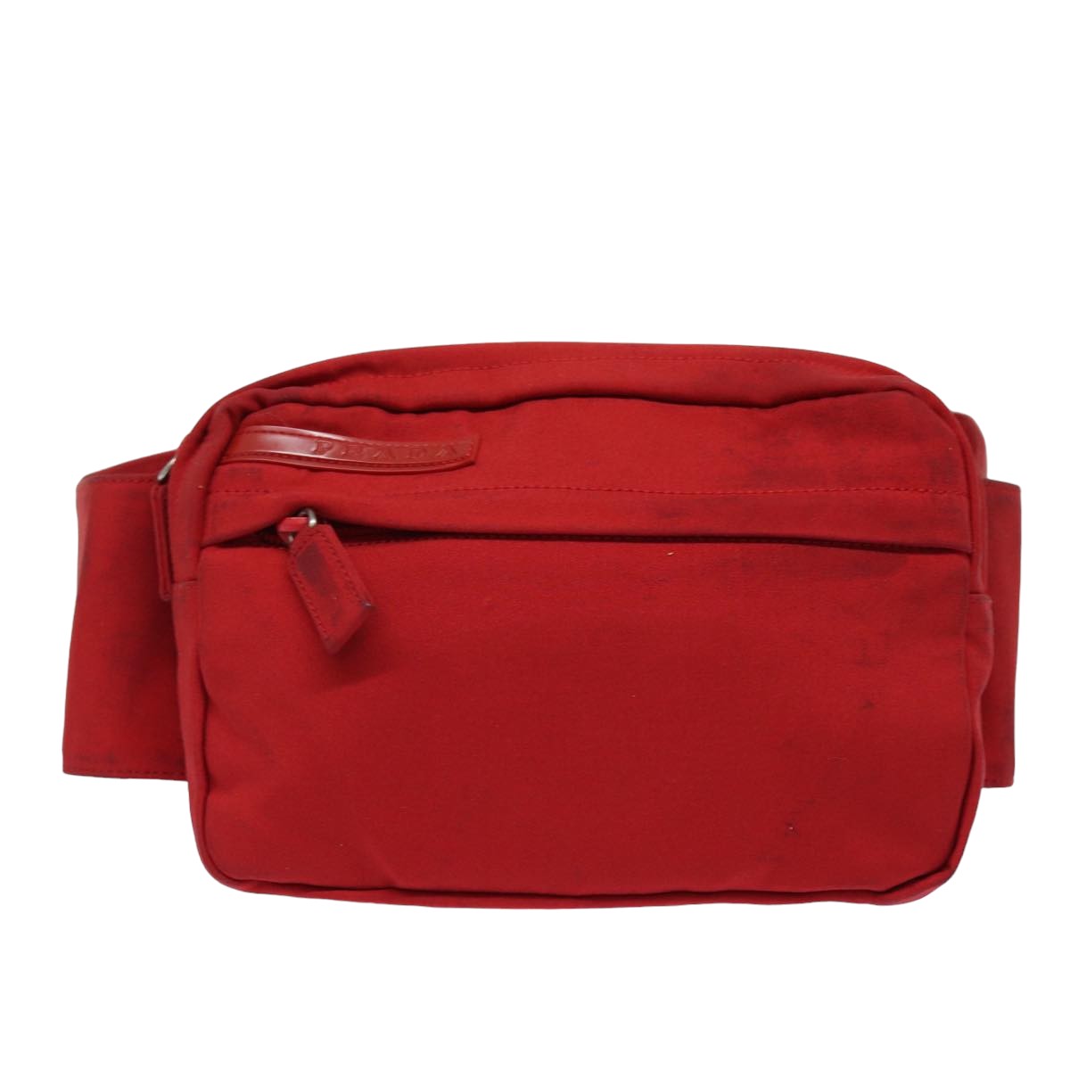 PRADA Sports Waist bag Nylon Red Auth 79128 - 0