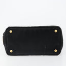 PRADA Canapa PM Hand Bag Canvas 2way Black Auth 79141-9