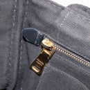 PRADA Canapa PM Hand Bag Canvas 2way Black Auth 79141-20