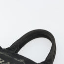 PRADA Canapa PM Hand Bag Canvas 2way Black Auth 79141-5
