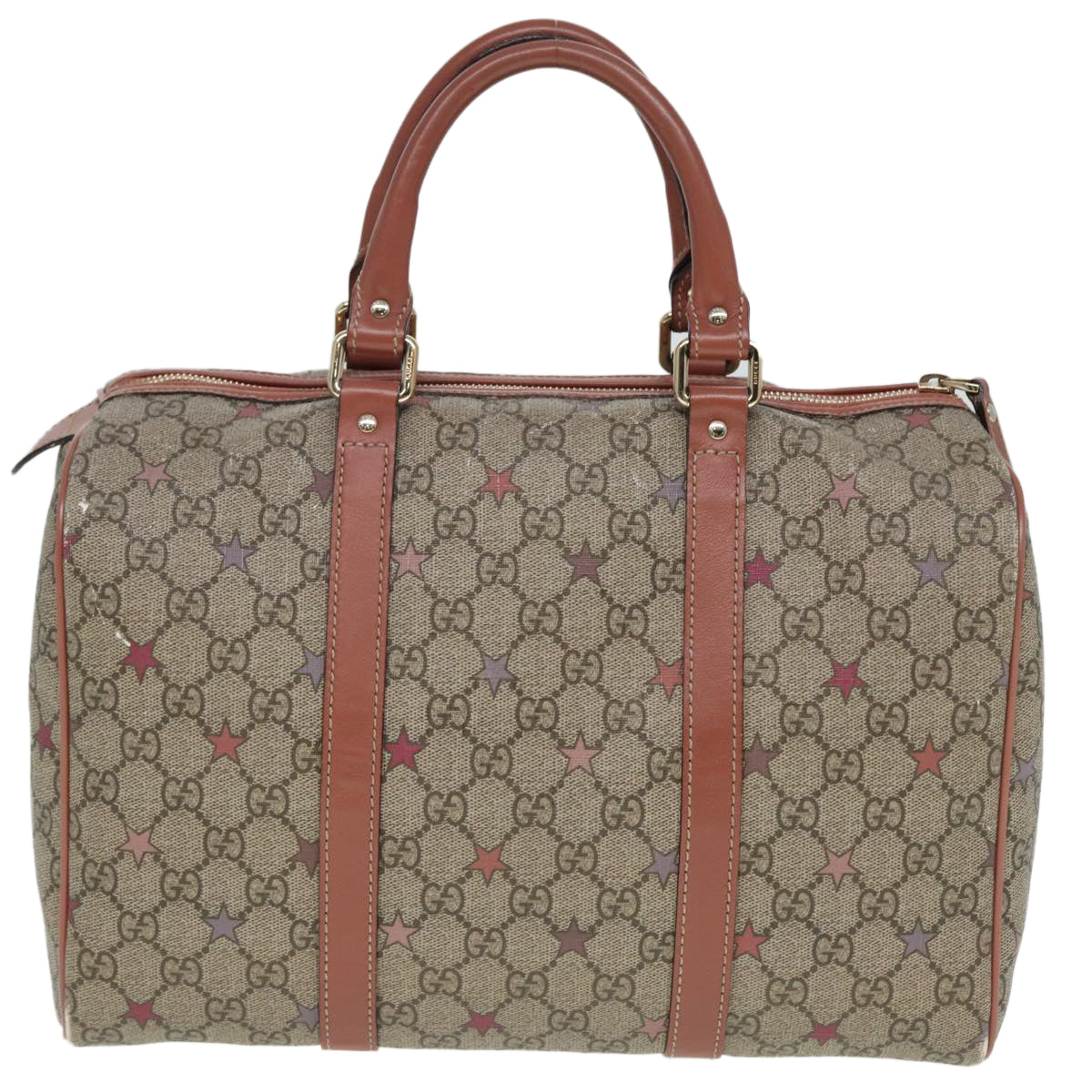 GUCCI GG Supreme Hand Bag PVC Beige 193603 Auth 79167 - 0