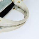 CELINE Hand Bag Suede Blue Auth 79185-7