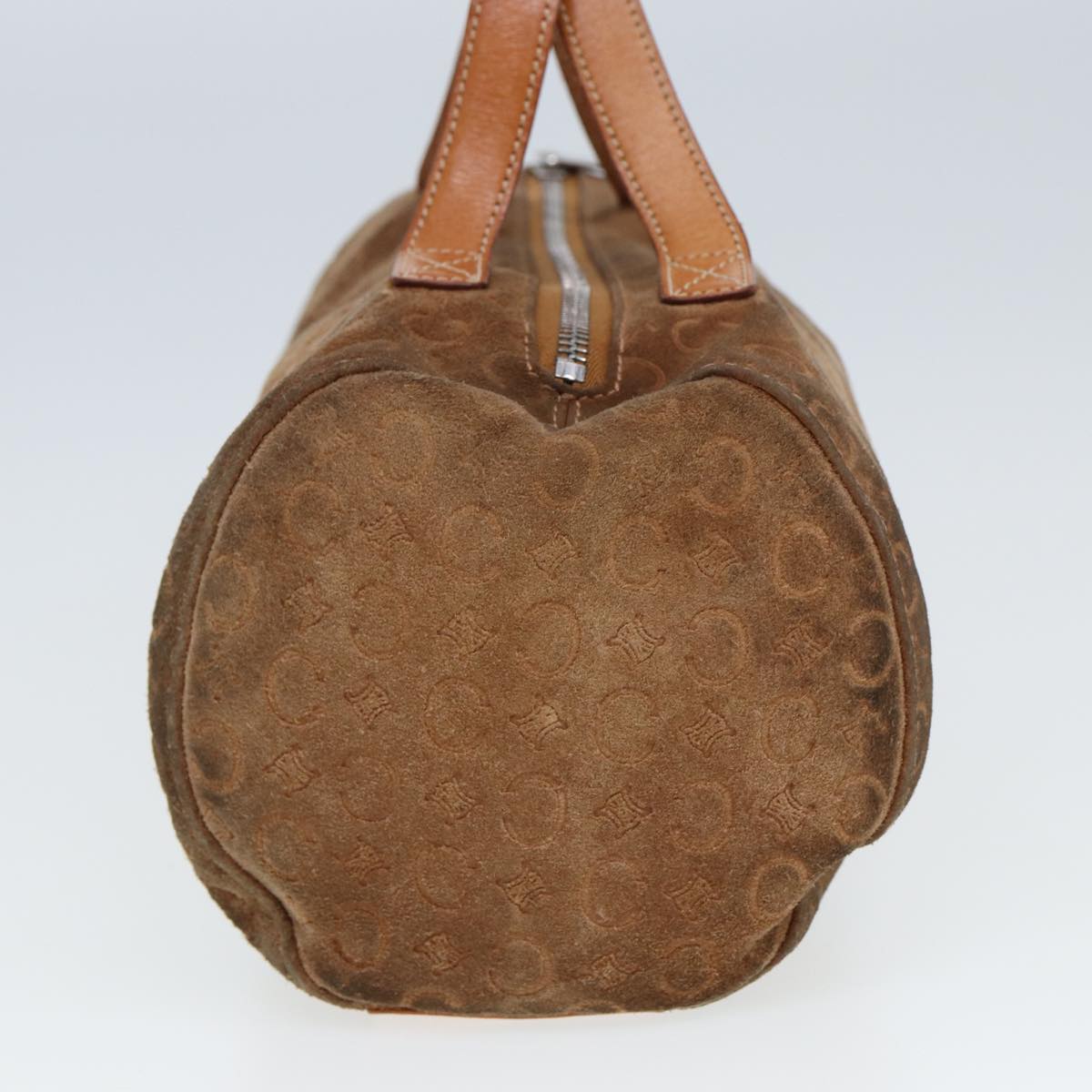 CELINE C Macadam Canvas Hand Bag Brown Auth 79190