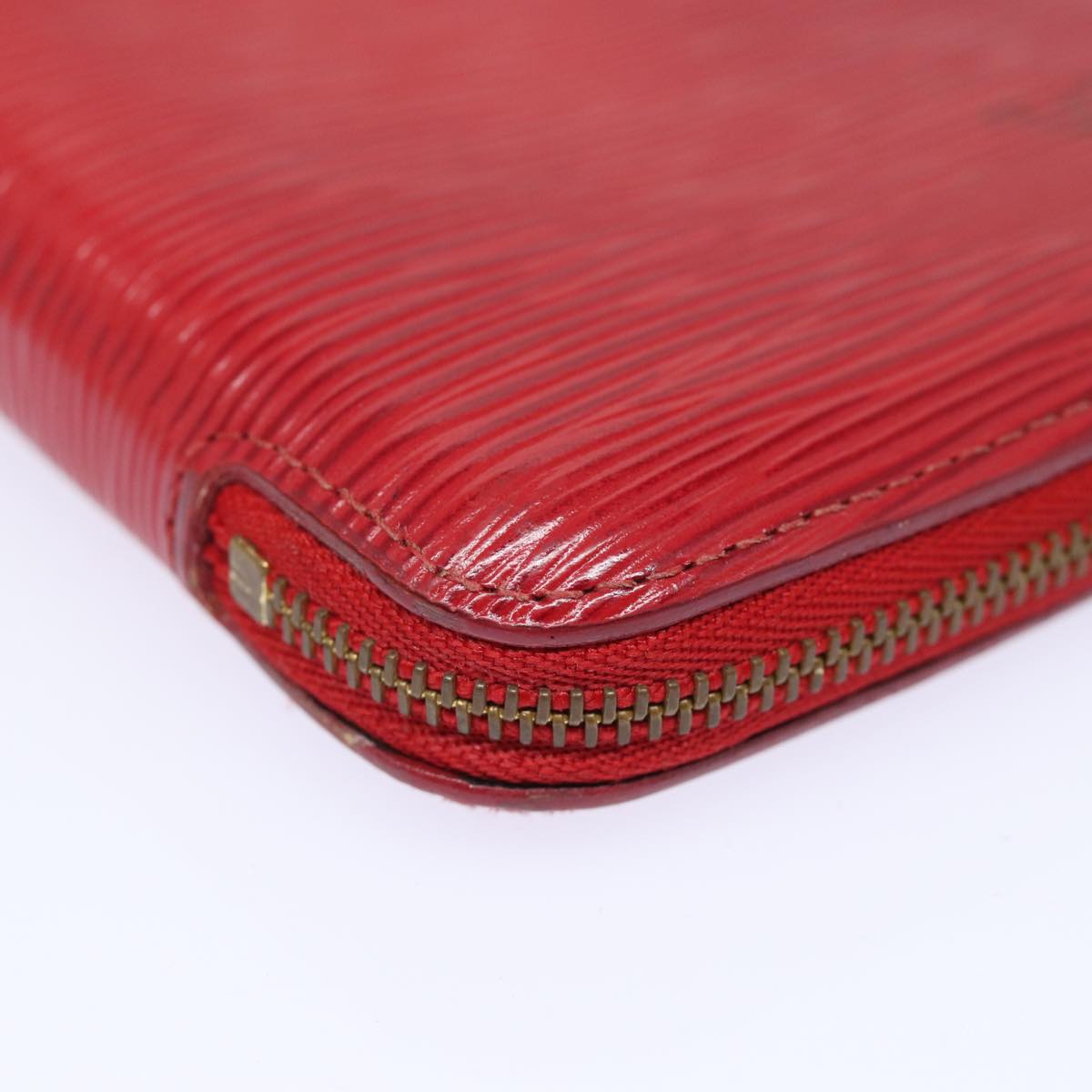 LOUIS VUITTON Epi Agenda Geode Wallet Red M63877 LV Auth 79196