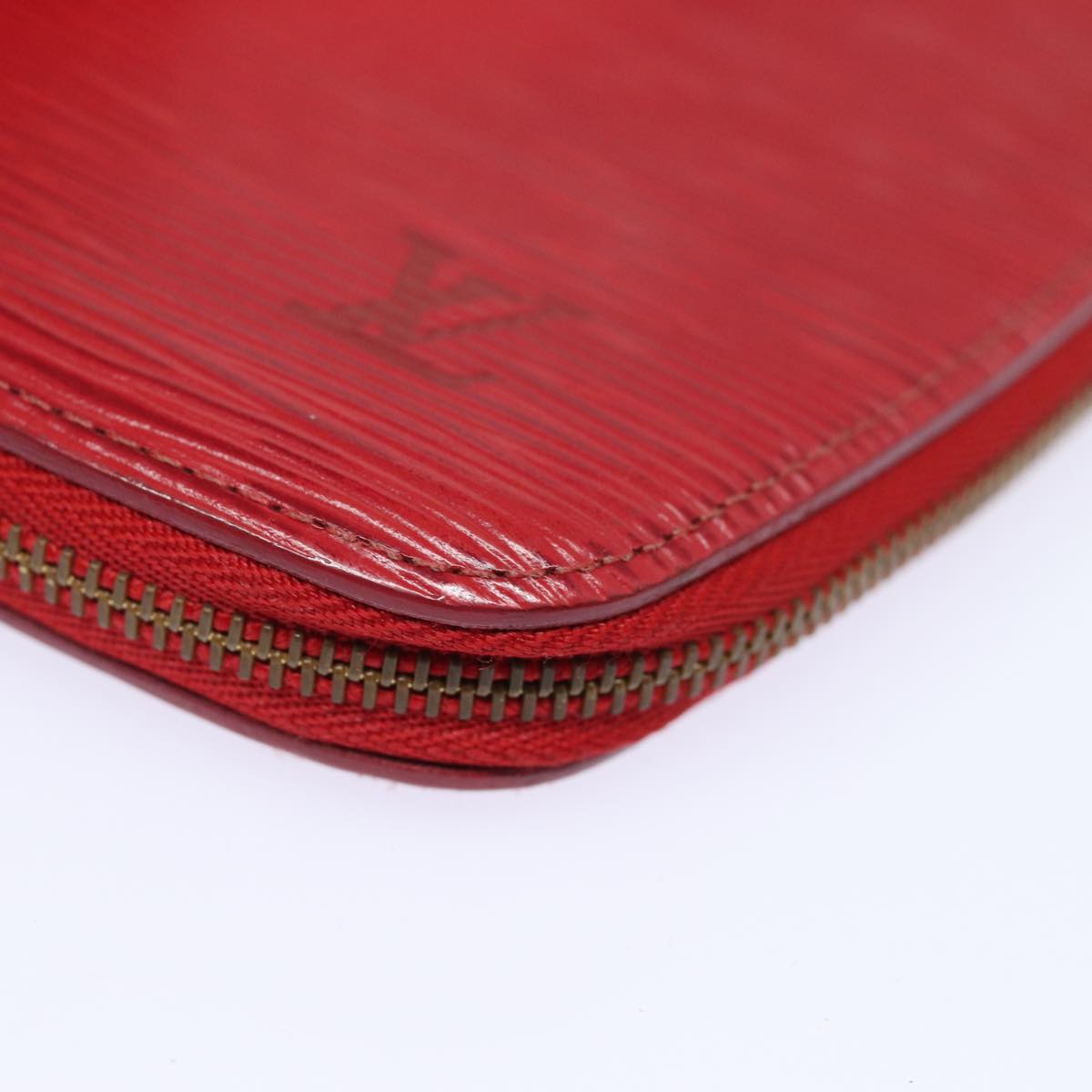 LOUIS VUITTON Epi Agenda Geode Wallet Red M63877 LV Auth 79196