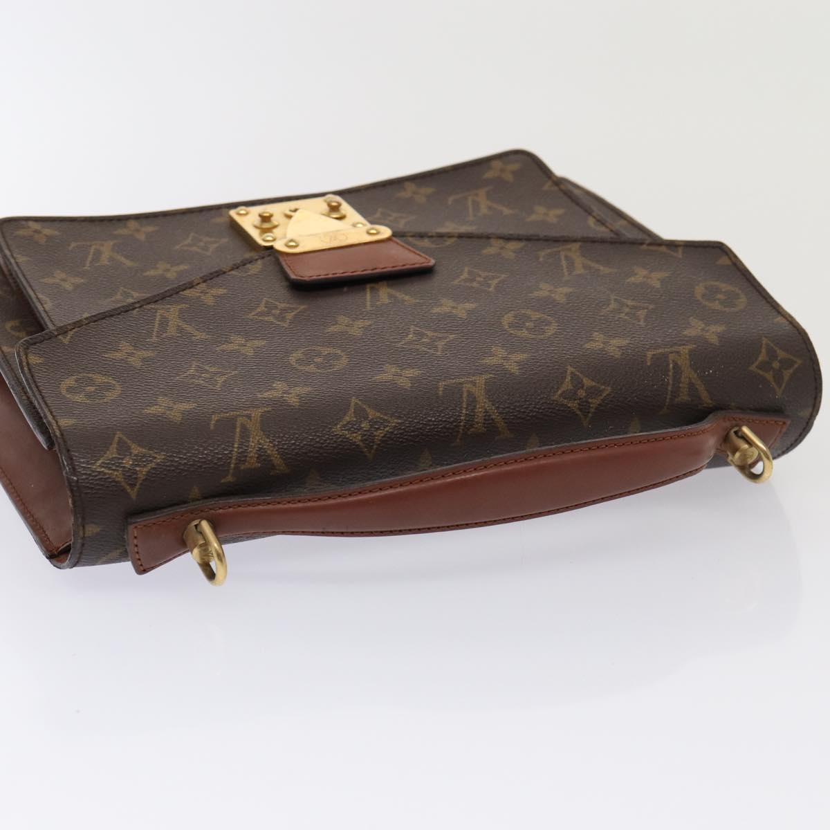 LOUIS VUITTON Monogram Monceau 28 Hand Bag 2way M51185 LV Auth 79198