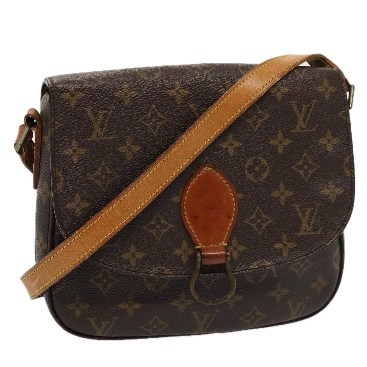 LOUIS VUITTON Monogram Saint Cloud GM Shoulder Bag M51242 LV Auth 79200