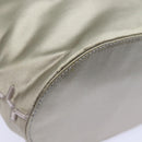 PRADA Hand Bag Nylon Silver Auth 79203-10