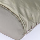 PRADA Hand Bag Nylon Silver Auth 79203-16