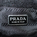 PRADA Hand Bag Nylon Silver Auth 79203-25
