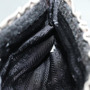 PRADA Hand Bag Nylon Silver Auth 79203-27