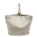 PRADA Hand Bag Nylon Silver Auth 79203-2