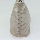 PRADA Hand Bag Nylon Silver Auth 79203-4
