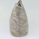 PRADA Hand Bag Nylon Silver Auth 79203-5