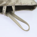 PRADA Hand Bag Nylon Silver Auth 79203-8