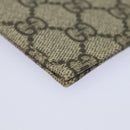 GUCCI GG Supreme Butterfly Clutch Bag PVC Beige 550781 Auth 79205V-15