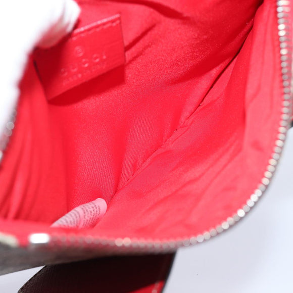 GUCCI GG Supreme Butterfly Clutch Bag PVC Beige 550781 Auth 79205V