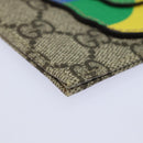 GUCCI GG Supreme Butterfly Clutch Bag PVC Beige 550781 Auth 79205V-7