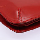 FENDI Hand Bag Leather Red Auth 79213-17