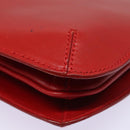 FENDI Hand Bag Leather Red Auth 79213-18