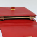 FENDI Hand Bag Leather Red Auth 79213-21