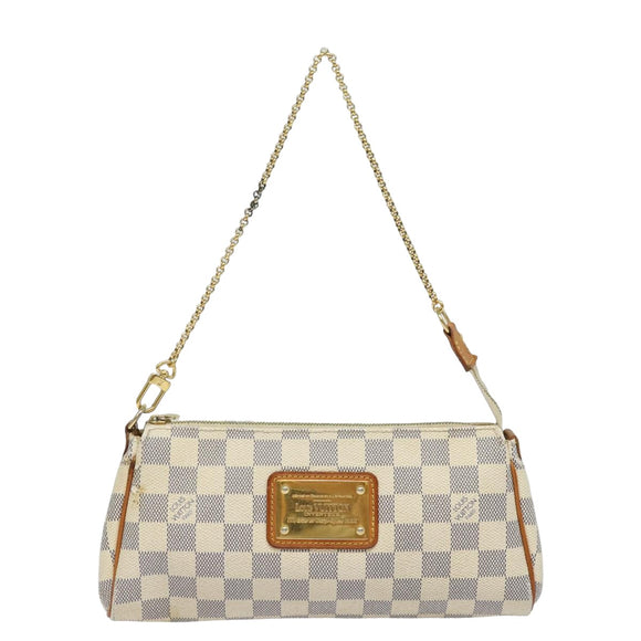 LOUIS VUITTON Damier Azur Eva Shoulder Bag 2way N55214 LV Auth 79224