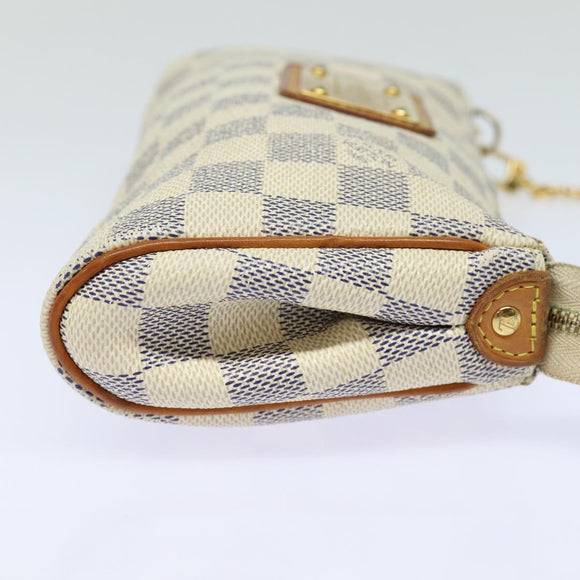 LOUIS VUITTON Damier Azur Eva Shoulder Bag 2way N55214 LV Auth 79224
