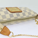 LOUIS VUITTON Damier Azur Eva Shoulder Bag 2way N55214 LV Auth 79224-6