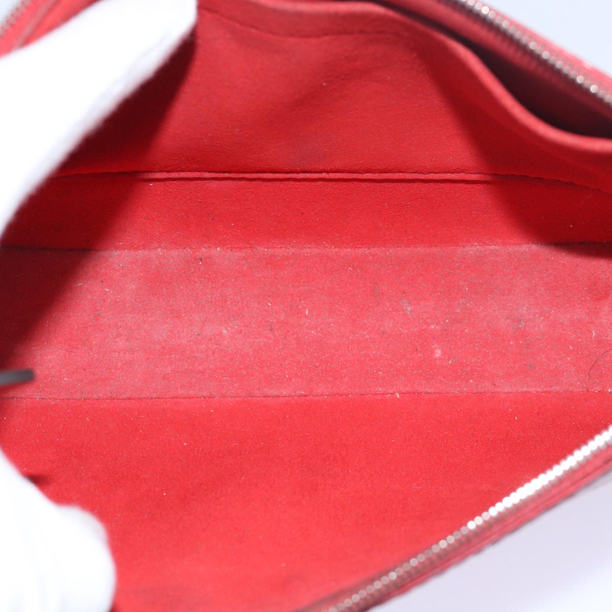 LOUIS VUITTON Epi Pochette Accessoires Pouch Red Car Mine M40776 LV Auth 79225