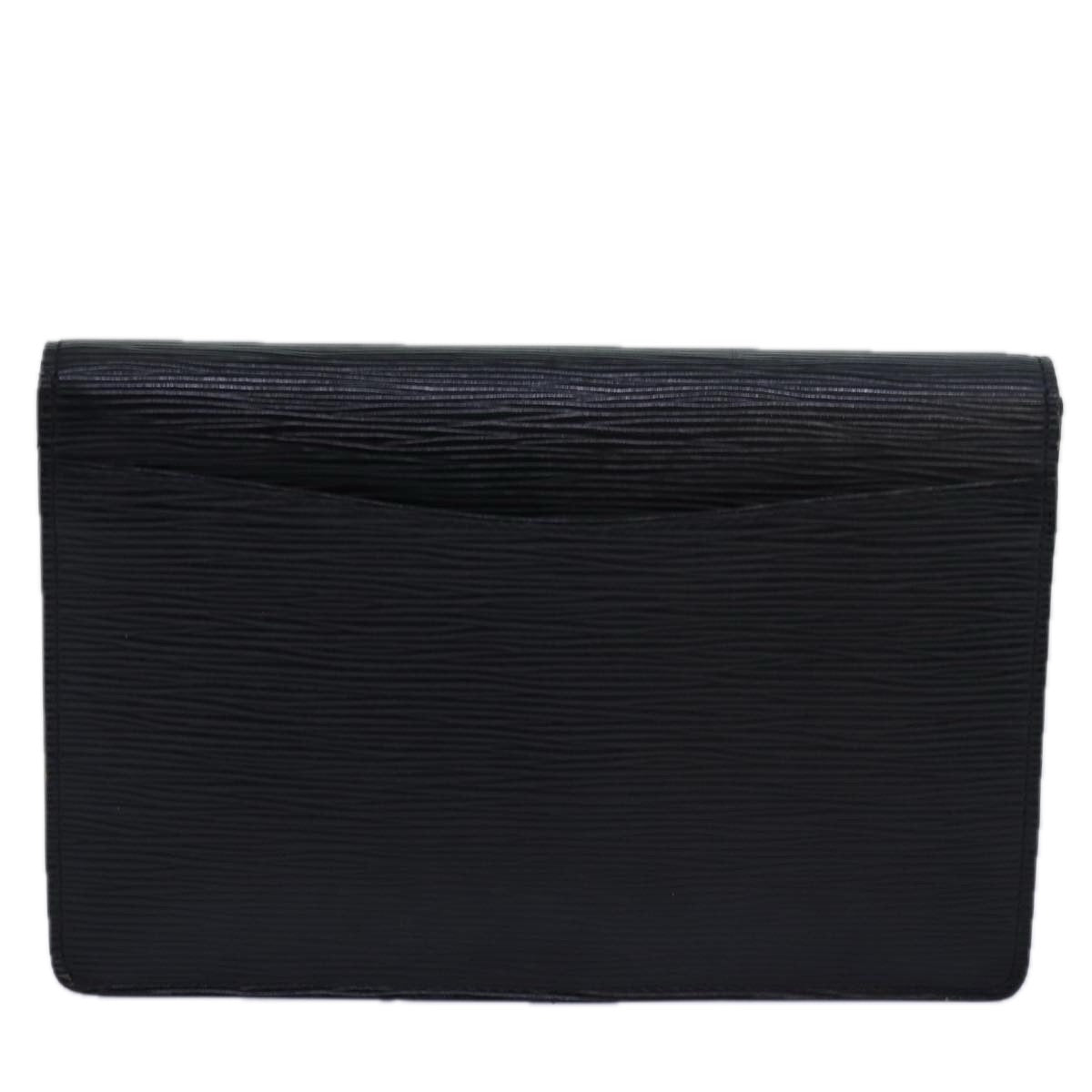 LOUIS VUITTON Epi Montaigne 23 Clutch Bag Black M52662 LV Auth 79228 - 0