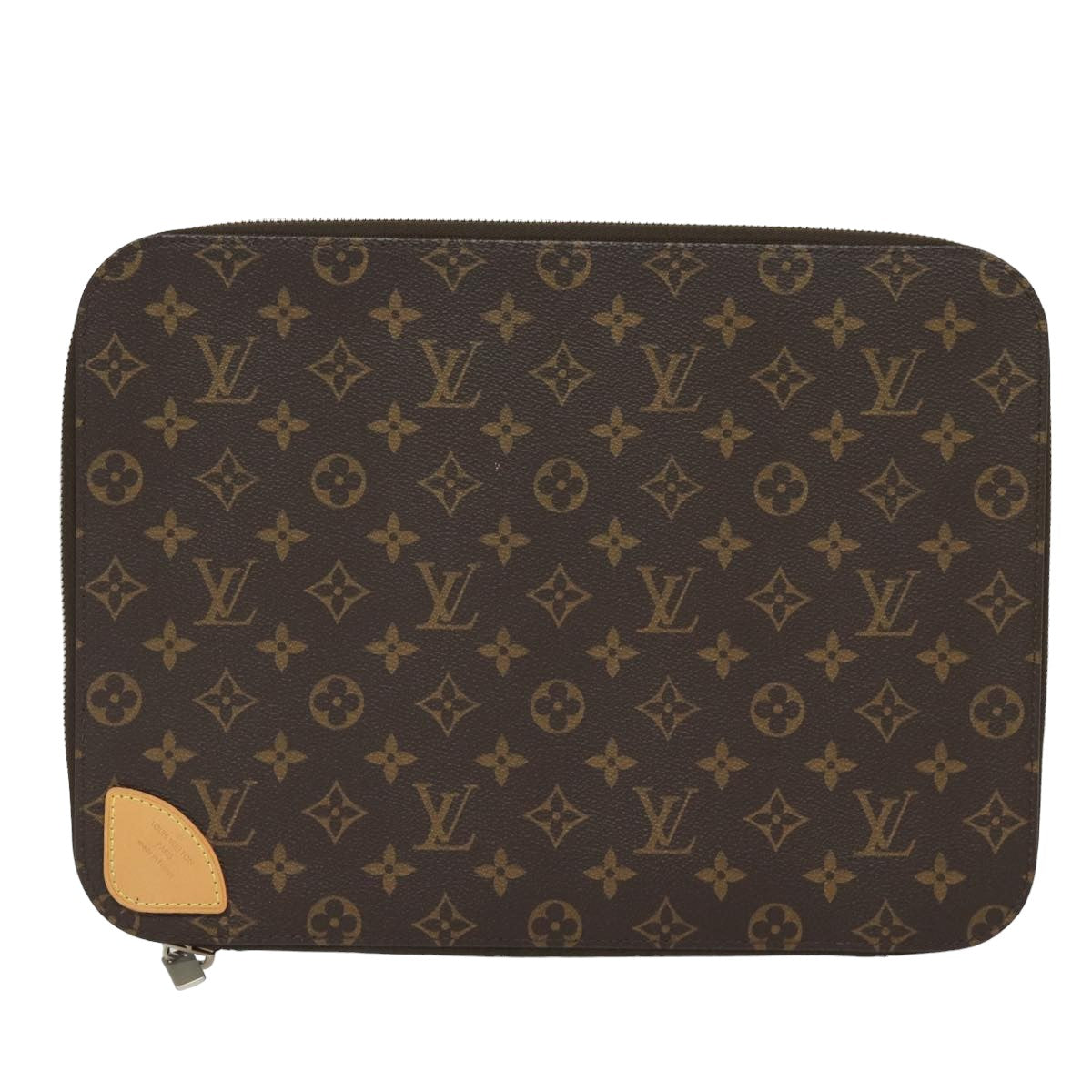 LOUIS VUITTON Monogram Horizon Laptop Sleeve PC Case M42666 LV Auth 79231A