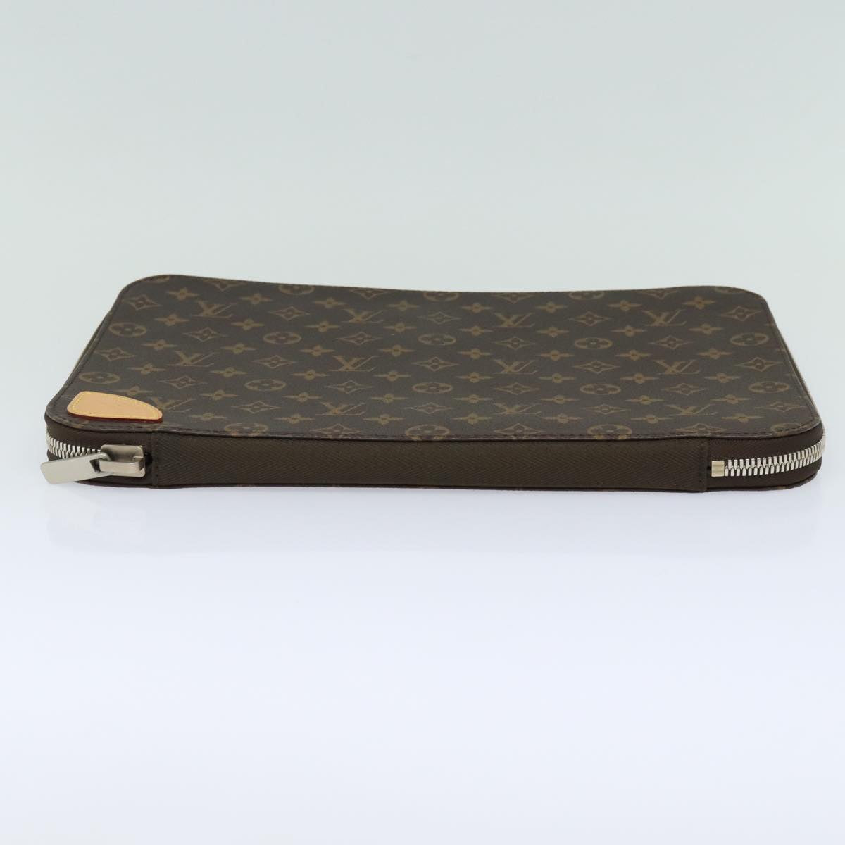 LOUIS VUITTON Monogram Horizon Laptop Sleeve PC Case M42666 LV Auth 79231A